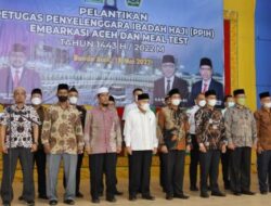 Petugas Penyelenggara Haji Embarkasi Aceh Dilantik