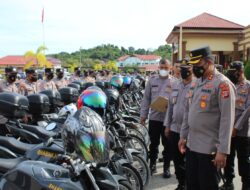 Cek Ranmor Dinas, Kapolres Aceh Jaya Ingatkan Personel Rawat Kendaraannya