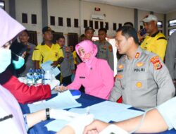 Gelar Donor Darah, Polres Aceh Timur Kumpulkan Darah 103 Kantung