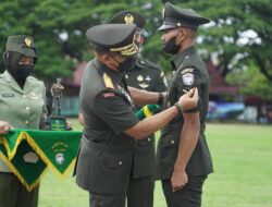 Pangdam IM Lantik 327 Bintara Lulusan Diktukba TNI AD TA 2022