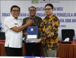 Disdik Teken MoU dengan BPMA terkait Peningkatan Mutu Pendidikan Bidang Industri Migas