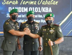 Pangdam IM Pimpin Sertijab Pejabat Strategis Kodam IM