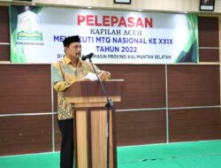 Pemerintah Aceh Lepas Kafilah MTQ Banjarmasin