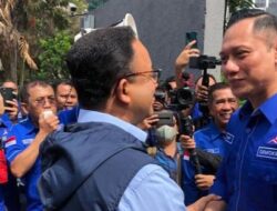 Anies Tiba di Kantor DPP Demokrat, Yel-yel ‘Anies-AHY’ Bergemuruh
