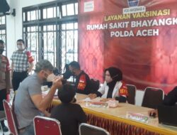 Polda Aceh dan Jajaran Vaksin 3.172 Orang