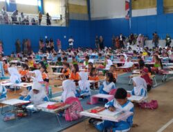 Ratusan Anak-Anak Ikuti Lomba Mewarnai di Acara Pameran dan Bazar UMKM