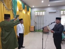 Kakankemenag Aceh Timur Lantik Putra Idi Jadi Kasi PD Pontren
