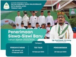 SMP Dayah Mishrul Huda Malikussaleh Terima Santri Baru