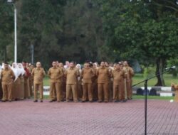 Pimpin Apel Pagi, Asisten III Ingatkan ASN Miliki Tanggung Jawab Kerja