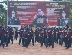 Keren! Polda Aceh Pisahkan Polwan dan Polki saat Olahraga Bersama