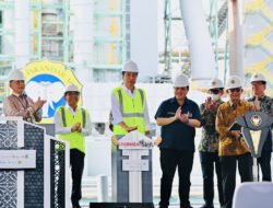 Presiden Joko Widodo meresmikan Pabrik Pupuk NPK PIM