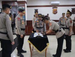 Kapolda Aceh Pimpin Sertijab Tiga PJU beserta Tiga Kapolres