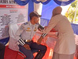 Sidokes Polres Aceh Selatan Rutin Cek Kesehatan Petugas Pos Pelayanan