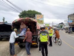 Polres Abdya Lakukan Penertiban Mobil Barang