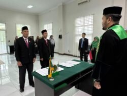 Ketua Mahkamah Syar’iyah Jantho Angkat Sumpah dan lantik Panitera