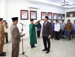 Bupati Lantik Muhammad Ridho Agung Sebagai Direktur MUQ Aceh Selatan