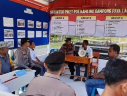 Jelang Pemilu Serentak, Satbinmas Polres Aceh Selatan Lakukan Penilaian Poskamling