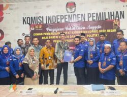 Demokrat Aceh Besar Daftarkan 40 Bacaleg ke KIP, Target Raih 7 Kursi DPRK
