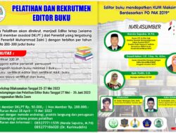 DKLPT Gelar Workshop Pelatihan dan Rekrutmen Editor Buku