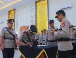 Kapolres Pimpin Sertijab Kasatlantas dan Dua Kapolsek Jajaran Polres Aceh Selatan