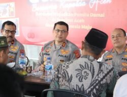 Kapolda bersama Wakapolda Aceh Isi Jumat Curhat Hari Bhayangkara