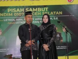Pisah Sambut Dandim 0107/Aceh Selatan Berlangsung Khidmad