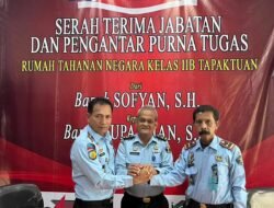 Sofyan Masuki Masa Pensiun, Suparman Jabat Plt Karutan Kelas IIB Tapaktuan