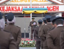 Kejati Aceh Gelar Upacara Peringatan Hari Bhakti Adhyaksa ke 63