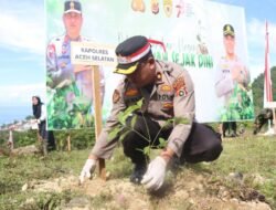 Polri Lestarikan Negeri, Polres Aceh Selatan Tanam 1000 Pohon