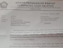 DPRK Usulkan Tiga Nama Calon PJ Bupati Aceh Selatan ke Mendagri