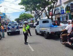 Satlantas Polresta Banda Aceh Pantau Kawasan Troble Spot