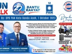 DPD PAN Banda Aceh Gelar Fun Walk, Catat Tanggalnya