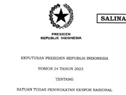 Presiden Jokowi Bentuk Satgas Peningkatan Ekspor Nasional