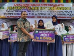 Ini Pemenang Festival Tari Ratoeh Jaroe Piala Gubernur Aceh tahun 2023