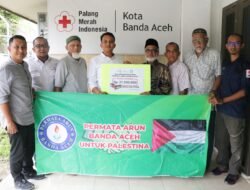 Permata Arun Salurkan Donasi untuk Palestina Lewat PMI Kota Banda Aceh