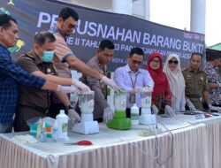 Kejari Aceh Besar Musnahkan Barang Bukti yang telah Inkrah