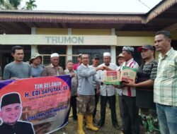 Edi Saputra Salurkan Bantuan di Trumon