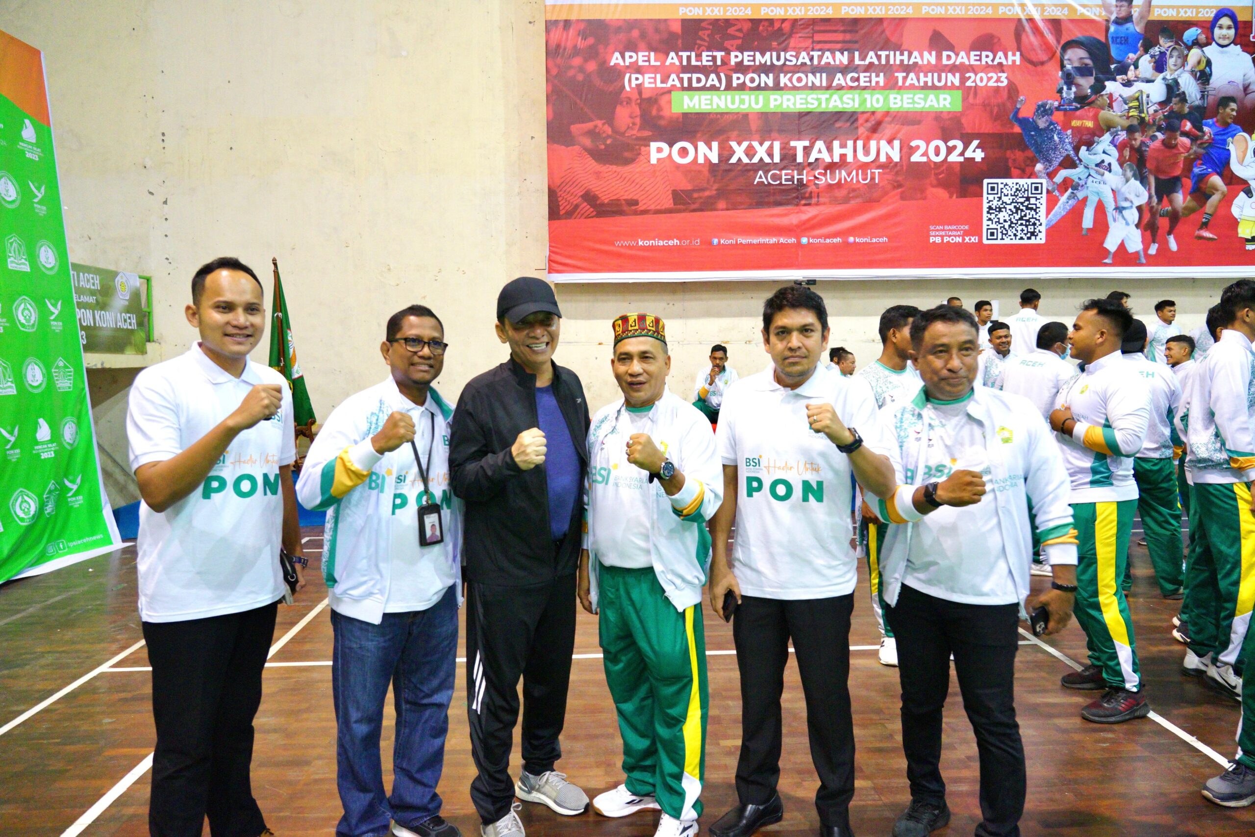 Pj Gubernur Aceh, Achmad Marzuki bersama dengan BSI dan KONI Aceh