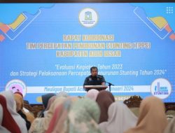 Pj Bupati Aceh Besar Buka Rakor Tim Percepatan Penurunan Stunting