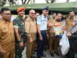 Danlanud dan Penjabat Bupati Iswanto Gelar Bazar Pangan Murah