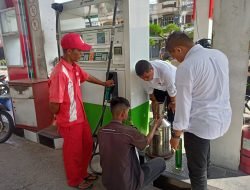 Personel Sat Reskrim Polres Aceh Selatan Lakukan Pengecekan Tera di SPBU