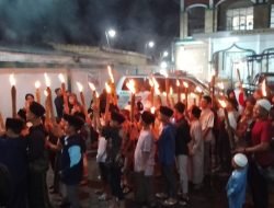 Masyarakat Blang Kolak 1 Meriahkan Malam Idul Fitri dengan Takbir Keliling
