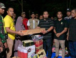 Usai Api Dijinakkan, Pj Bupati Iswanto Langsung Antar Bantuan Masa Panik Korban Kebakaran di KBJ