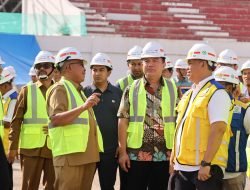 Pj Gubernur Dampingi Irjen Kemendagri Tinjau Stadion Lhong Raya