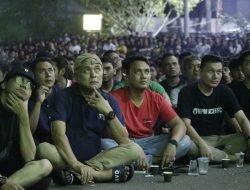 Ribuan Warga Padati Nobar Indonesia VS Uzbekistan U-23 di Markas PMI Banda Aceh