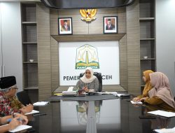 PJ Ketua TP PKK Aceh, Mellani Subarni, Pimpin Rakor TPPS