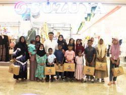 Ketua PMI Banda Aceh Ajak Anak-Anak Penderita Talasemia dan Kanker Belanja Baju Baru di Suzuya