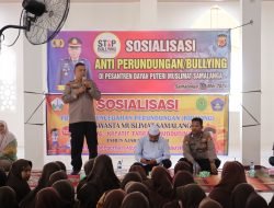 Kapolsek Samalanga Isi Sosialisasi Anti Perundungan di Dayah Putri Muslimat Samalanga