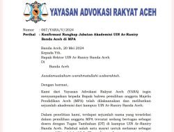 Akademisi UIN Ar-Raniry Diduga Langgar Etika Rangkap Jabatan di MPA, YARA Surati Rektor