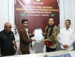 Irmansyah dan Azza Afri Saufa Maju Jalur Perseorangan Di Pilkada Aceh Tengah